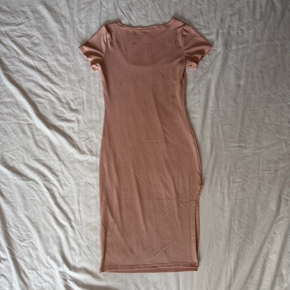 Blush Pink Ribbed Dress - Picture 5 of 13